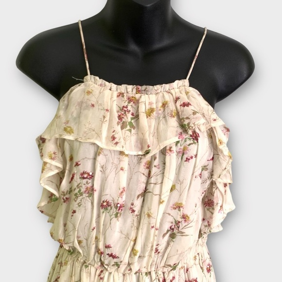 Zara Ditsy Floral Midi Dress - Picture 5 of 9